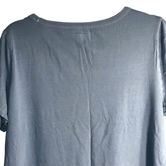 Old Navy EveryWear Jersey V-Neck T-Shirt Blue Dove Women’s Large - Picture 4 of 8